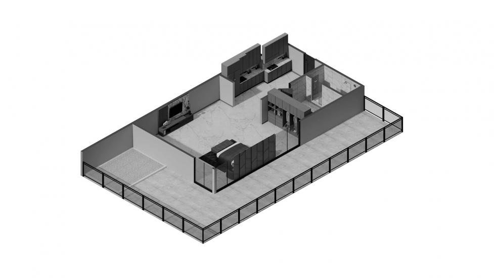 Планировка «Presidental Studio Type B 58SQM» 1 комната в ЖК ELITZ